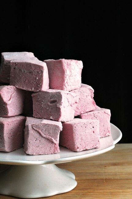 Homemade marshmallows are head and shoulders above store-bought. Fresh sweet cherry puree adds beautiful color and flavor to these marshmallows. By theredheadbaker.com
