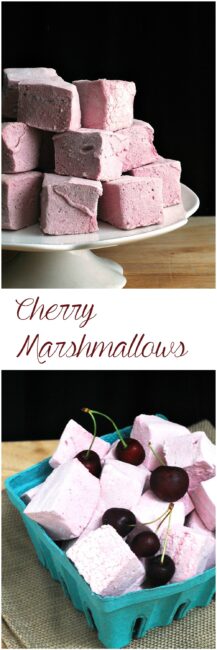 Homemade marshmallows are head and shoulders above store-bought. Fresh sweet cherry puree adds beautiful color and flavor to these marshmallows. By theredheadbaker.com