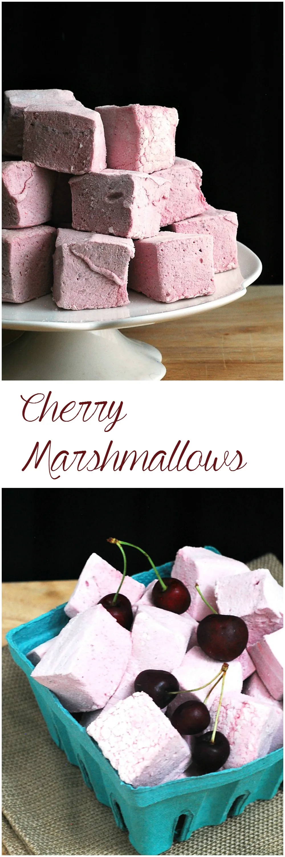 Homemade marshmallows are head and shoulders above store-bought. Fresh sweet cherry puree adds beautiful color and flavor to these marshmallows. By theredheadbaker.com