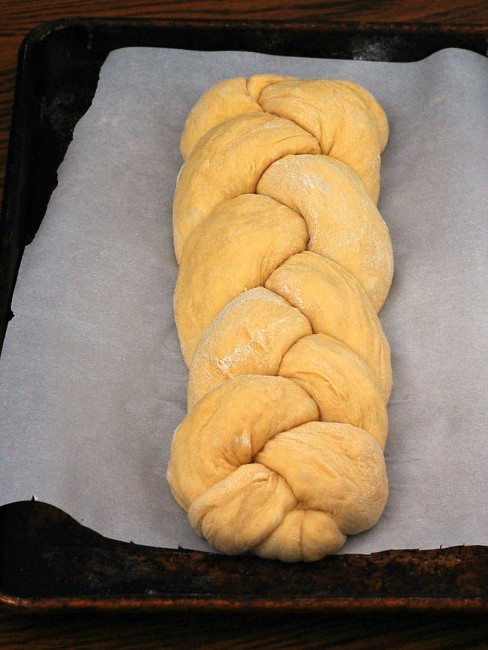 Challah is bread that is enriched with eggs, and traditionally eaten by members of the Jewish religion on the Sabbath and religious holidays. Similar to brioche, it also makes a tasty French toast.