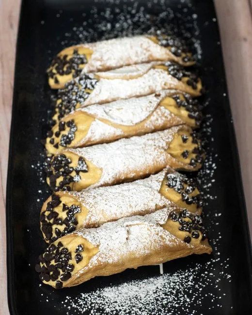 These aren't your traditional cannoli &mdash; pumpkin cannoli combines mascarpone, pumpkin and spices for an easy yet impressive no-bake dessert. #PumpkinWeek