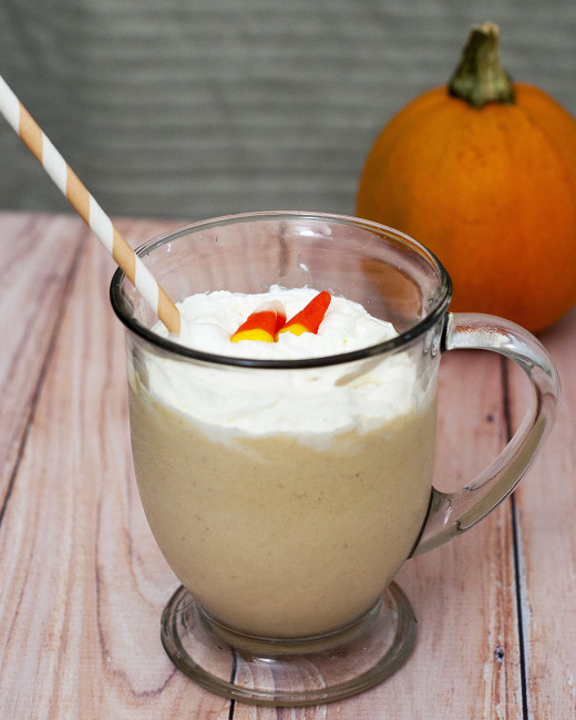 Who says pumpkin desserts are just for chilly weather? Blend pumpkin, spices, cream cheese and ice cream for a decadent pumpkin cheesecake milkshake! #PumpkinWeek