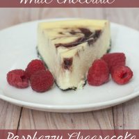 White Chocolate Raspberry Cheesecake #SundaySupper