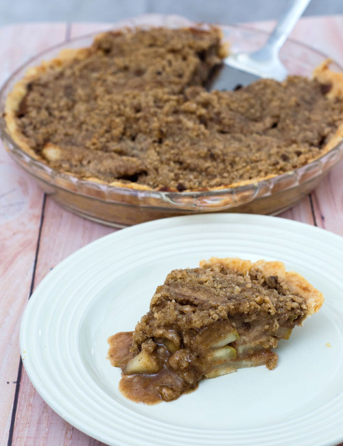 Looking for a change from classic apple or pumpkin pie? Try this delicious spiced pear pie with hazelnut crumb topping. Serve slightly warm with a scoop of vanilla ice cream. TheRedheadBaker.com