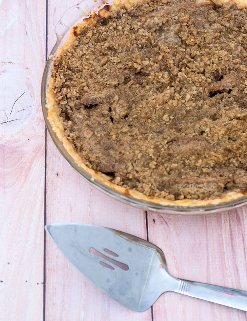 Looking for a change from classic apple or pumpkin pie? Try this delicious spiced pear pie with hazelnut crumb topping. Serve slightly warm with a scoop of vanilla ice cream. TheRedheadBaker.com