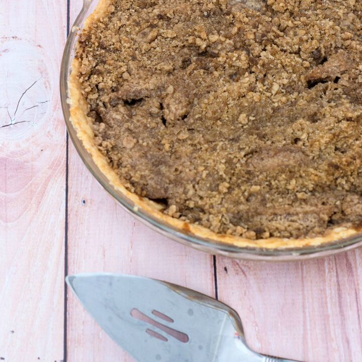 Looking for a change from classic apple or pumpkin pie? Try this delicious spiced pear pie with hazelnut crumb topping. Serve slightly warm with a scoop of vanilla ice cream. TheRedheadBaker.com