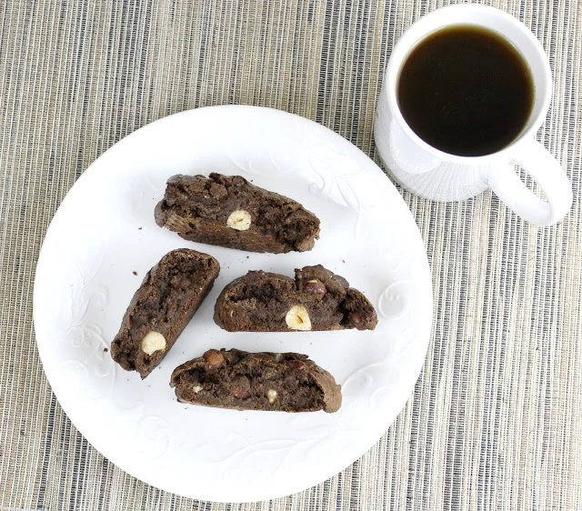 cheese curd in paradise chocolate hazelnut biscotti