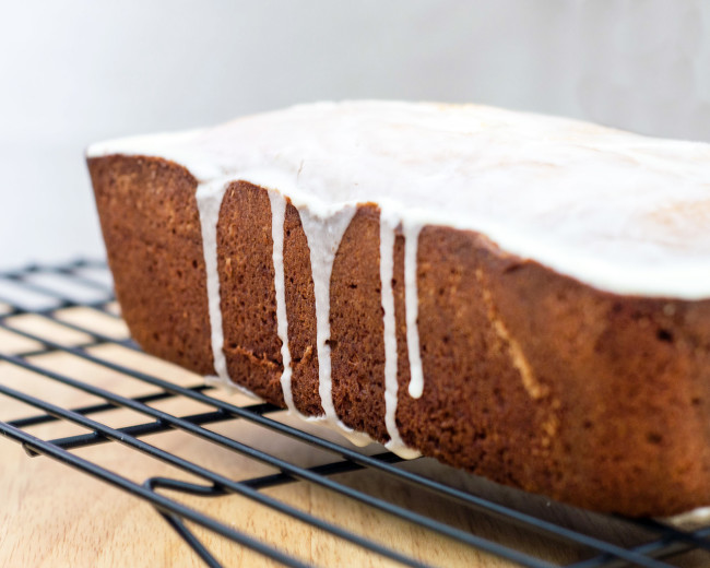 Eggnog pound cake makes a delicious Christmas dessert, or package it up to give as a homemade gift! #ChristmasWeek TheRedheadBaker.com