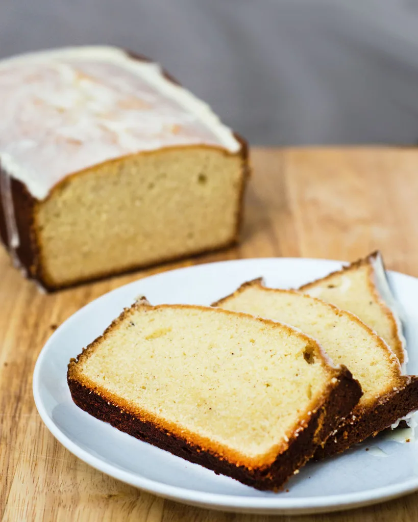 Eggnog pound cake makes a delicious Christmas dessert, or package it up to give as a homemade gift! #ChristmasWeek TheRedheadBaker.com