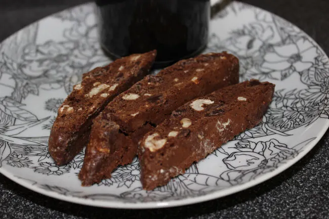 kosher kitchen chocolate walnut biscotti