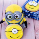 With these no-spread sugar cookies, you can serve delicious minion-inspired treats at your next family movie night! #MinionsMovieNight TheRedheadBaker.com