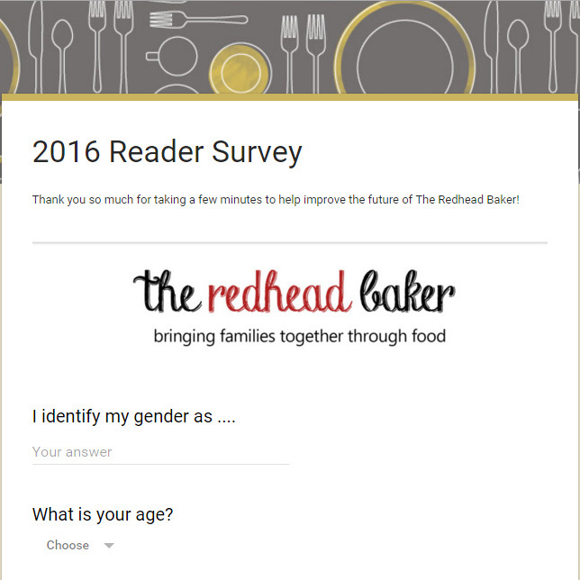 2016 Reader Survey