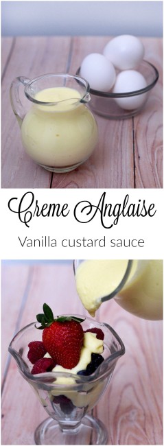Creme anglaise is a classic French recipe for vanilla sauce. Use it to top any number of desserts, or churn it into ice cream! #SundaySupper TheRedheadBaker.com
