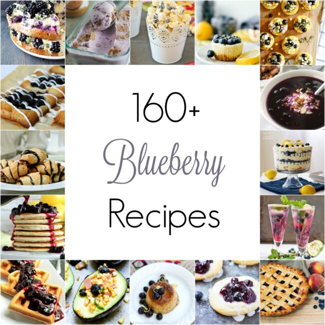 July 10th is National Blueberry Picking Day, so I've compiled over 160 recipes, sweet and savory, to help you use those blueberries.