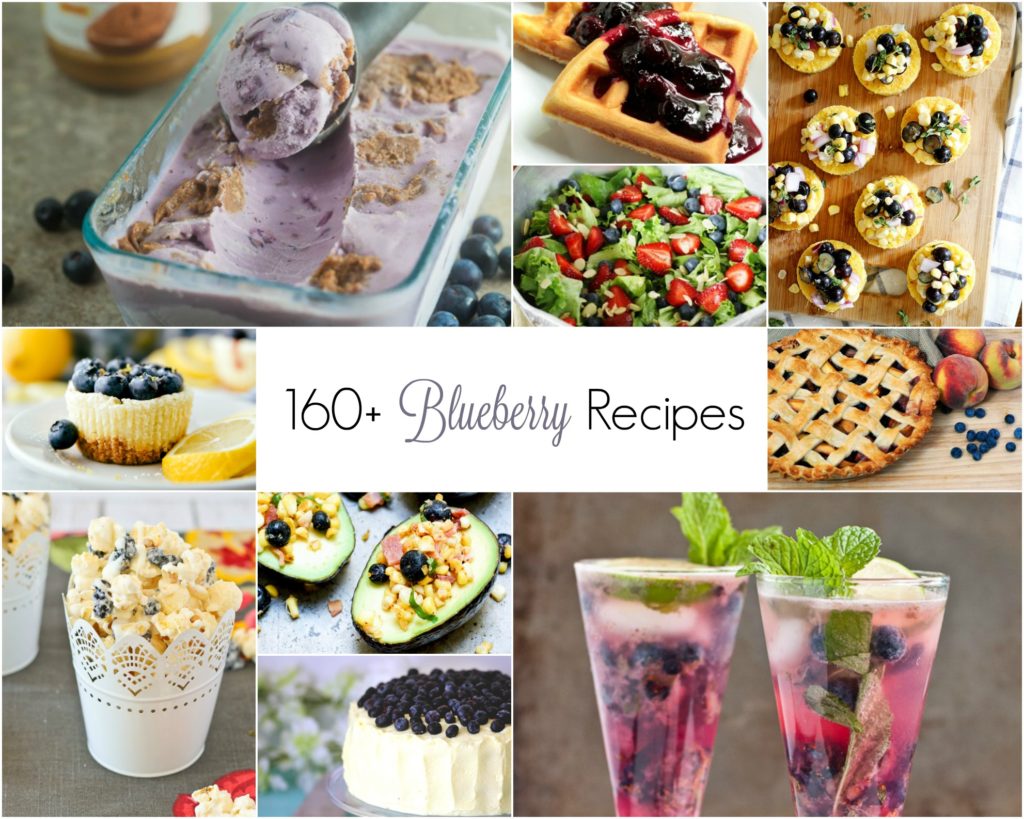 July 10th is National Blueberry Picking Day, so I've compiled over 160 recipes, sweet and savory, to help you use those blueberries.