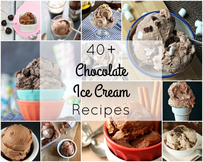 National Chocolate Ice Cream Day is coming up on June 7. I've compiled 43 recipes, from strictly chocolate, to lots of mix-ins. TheRedheadBaker.com