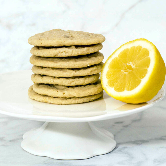 Like their cousin the snickerdoodle, lemon doodles are soft cookies with a slight crispness at their edges, thanks to a coating of sugar before baking.