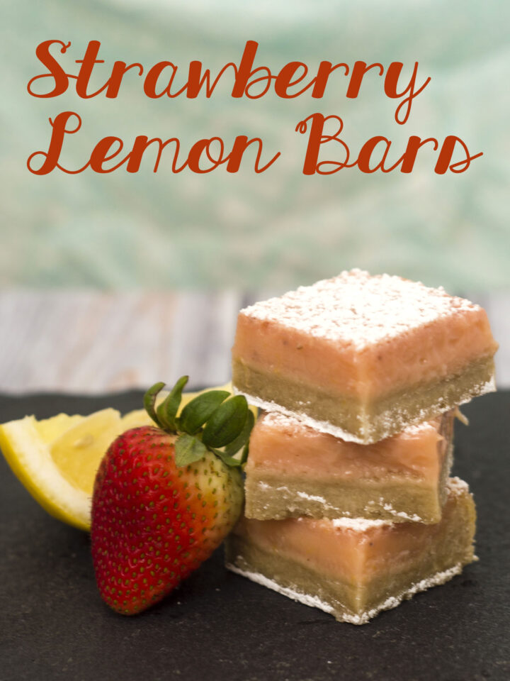 Strawberry Lemon Bars by The Redhead Baker