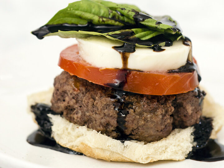Caprese Burgers By The Redhead Baker