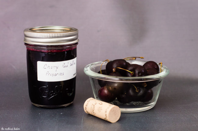 Cherry red wine preserves combine sweet cherries and malbec red wine in a delicious condiment that you won't find in any grocery store!