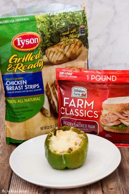 Back to school means back to routine. Make your routine easier with a quick and easy weeknight meal like these chicken cheesesteak stuffed peppers. #ReimagineYourRoutine #ad