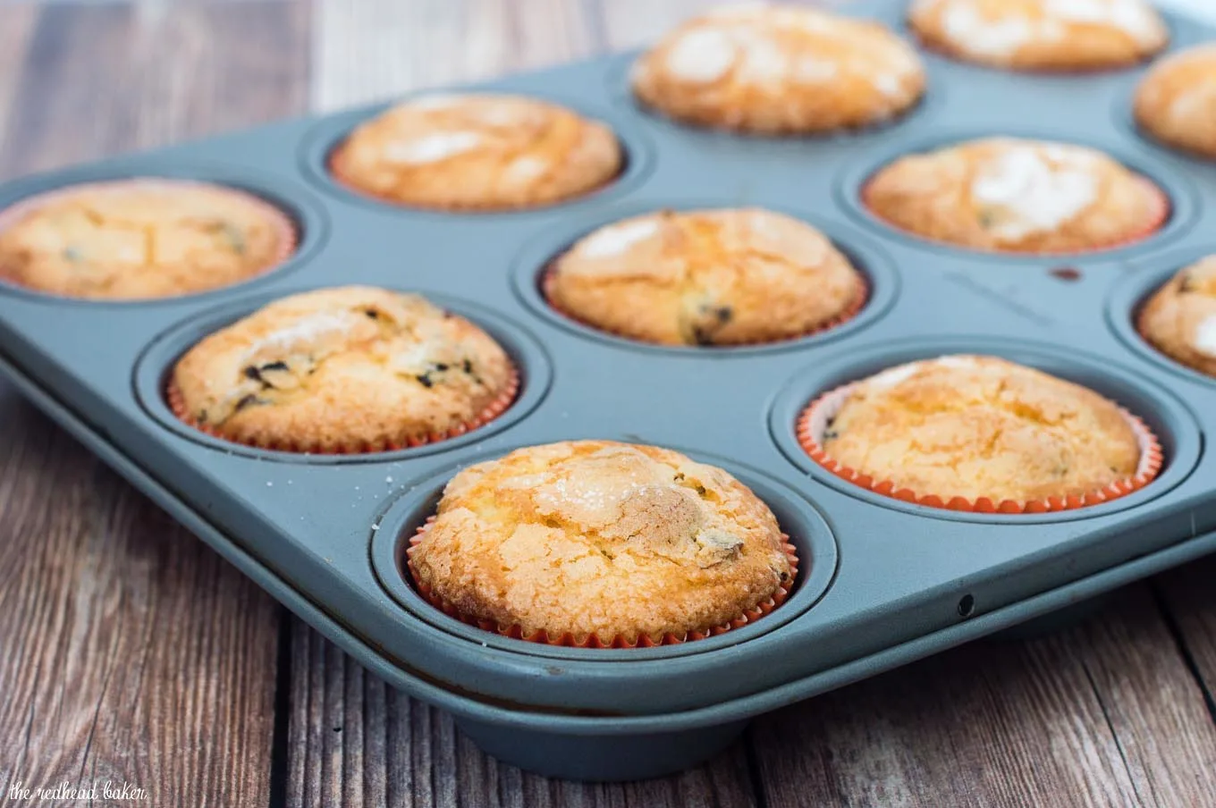 Cranberry-orange muffins are tender, buttery, and loaded with tart dried cranberries and orange zest. They're a delicious way to start your morning! 