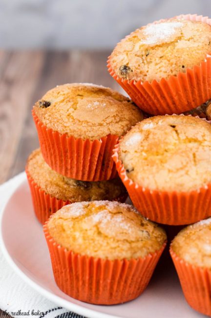 Cranberry-orange muffins are tender, buttery, and loaded with tart dried cranberries and orange zest. They're a delicious way to start your morning!