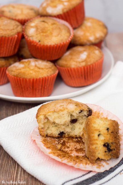 Cranberry-orange muffins are tender, buttery, and loaded with tart dried cranberries and orange zest. They're a delicious way to start your morning!