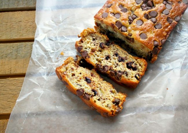 Chocolate Chip Banana Bread by Teaspoon of Goodness