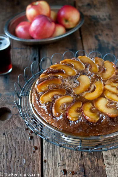 Caramel Apple Brown Ale Cake by The Beeroness