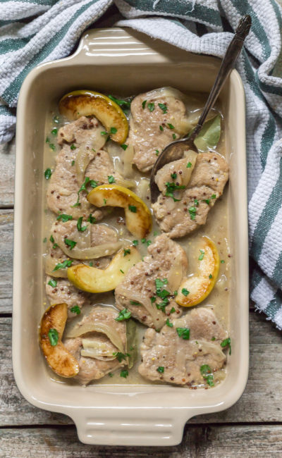 Easy Pork and Apple Skillet by Noshtastic