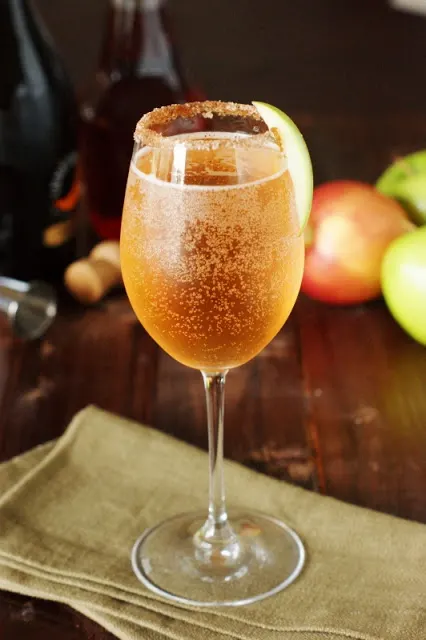 Sparkling Apple Pie Cocktail by The Kitchen Is My Playground