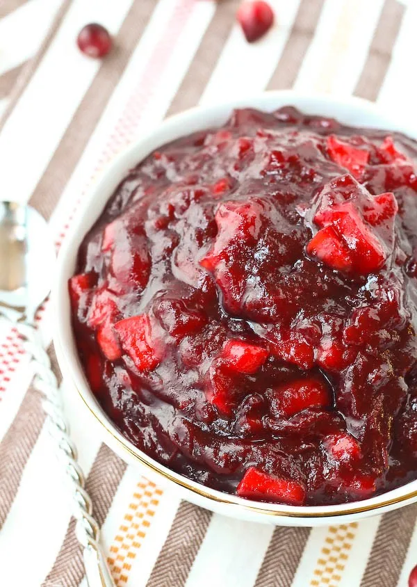 Easy Cinnamon Apple Cranberry Sauce by Rachel Cooks