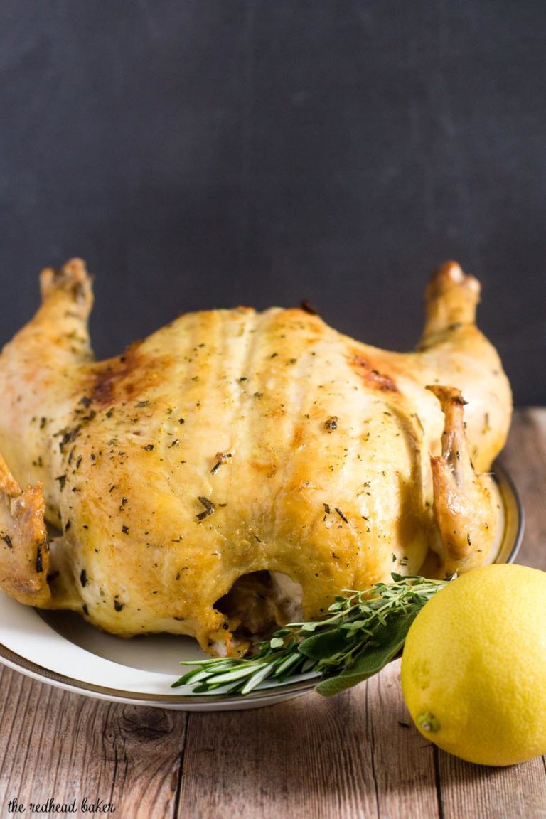 HerbandCitrus DryBrined Turkey by The Redhead Baker