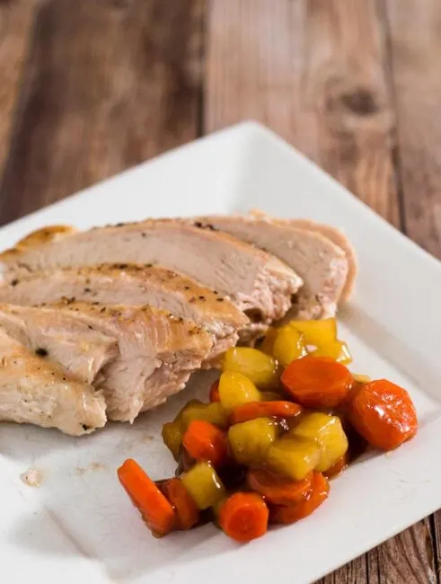 Maple carrots and apples are a delicious and easy side dish to accompany any fall meal, from weeknight dinner to holiday feast.