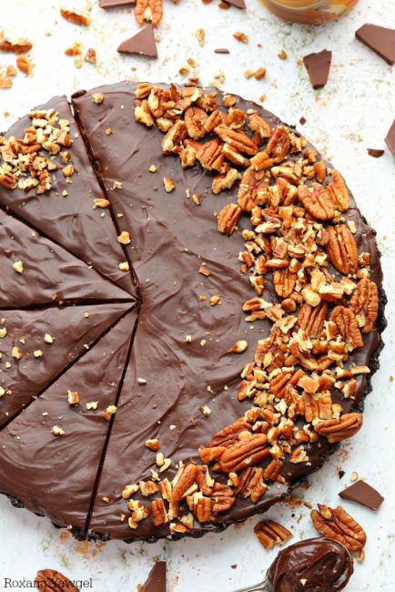 No-Bake Chocolate Pecan Pie by A Treats Affair