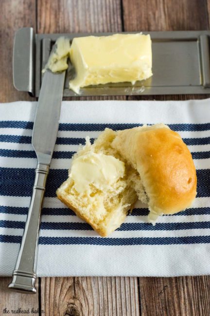 Fluffy potato rolls are soft, light and more flavorful than plain rolls. They stay soft for several days, so they're ideal for Thanksgiving. #SundaySupper