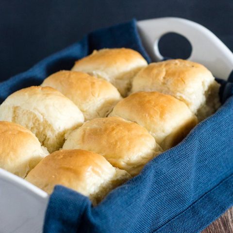 Fluffy potato rolls are soft, light and more flavorful than plain rolls. They stay soft for several days, so they're ideal for Thanksgiving. #SundaySupper