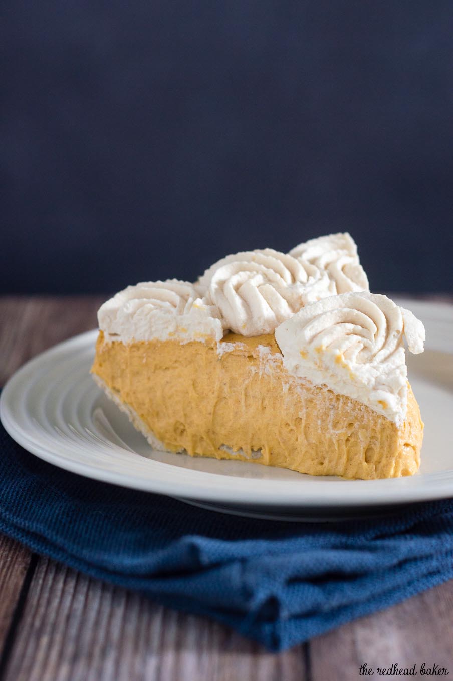 Pumpkin Cream Pie with Salted Caramel Whipped Cream by The ...
