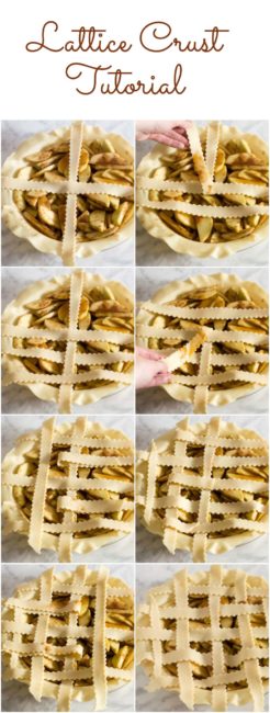 Salted caramel apple pie with a beautiful lattice crust is a delicious dessert any time of year. Make this pie ahead of time and freeze it before baking.