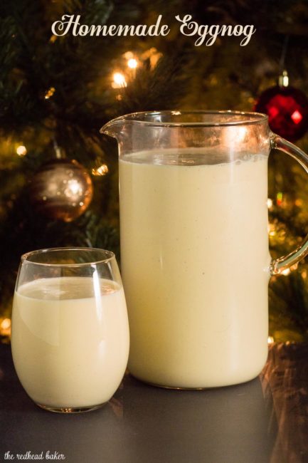 What says Christmas more than eggnog? This traditional recipe uses eggs, cream, sugar and nutmeg, with the optional addition of brandy or other liquor. #SundaySupper