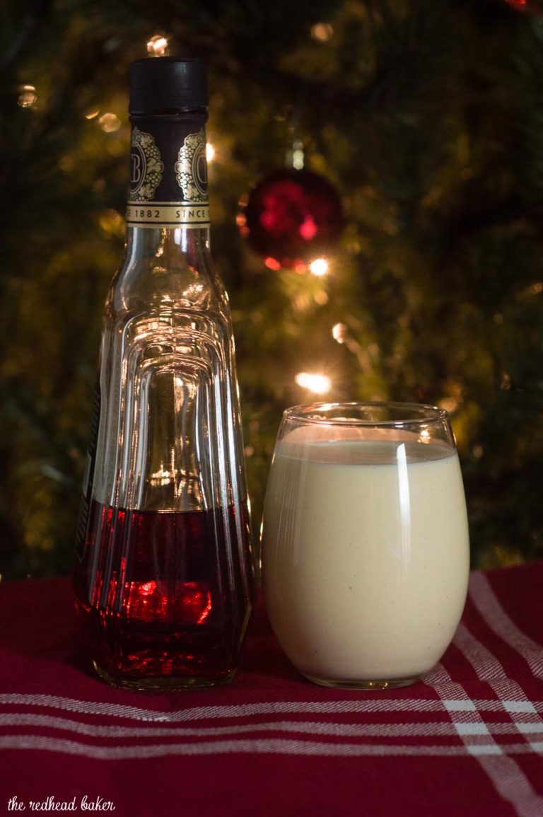 Traditional Homemade Eggnog by The Redhead Baker