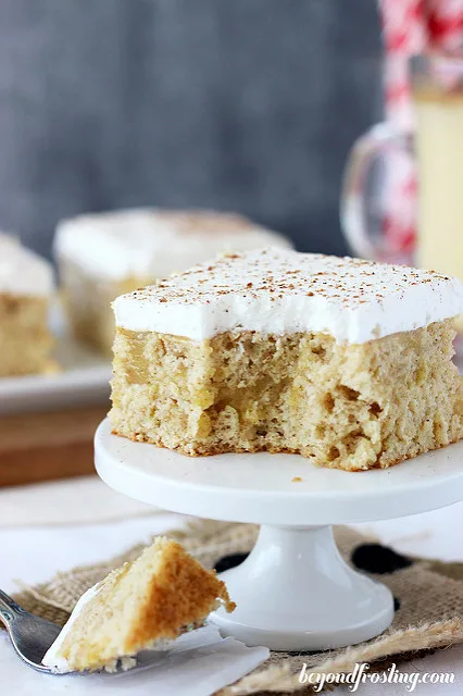 Ultimate Eggnog Poke Cake by Beyond Frosting