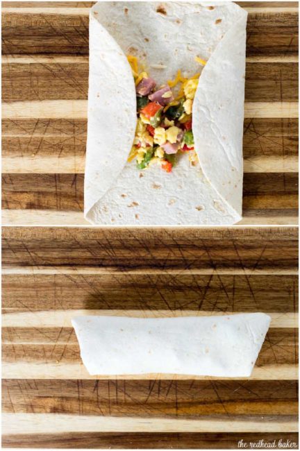 Customize these freezer-friendly egg and cheese breakfast burritos however you like. In the morning, just unwrap, reheat and go!