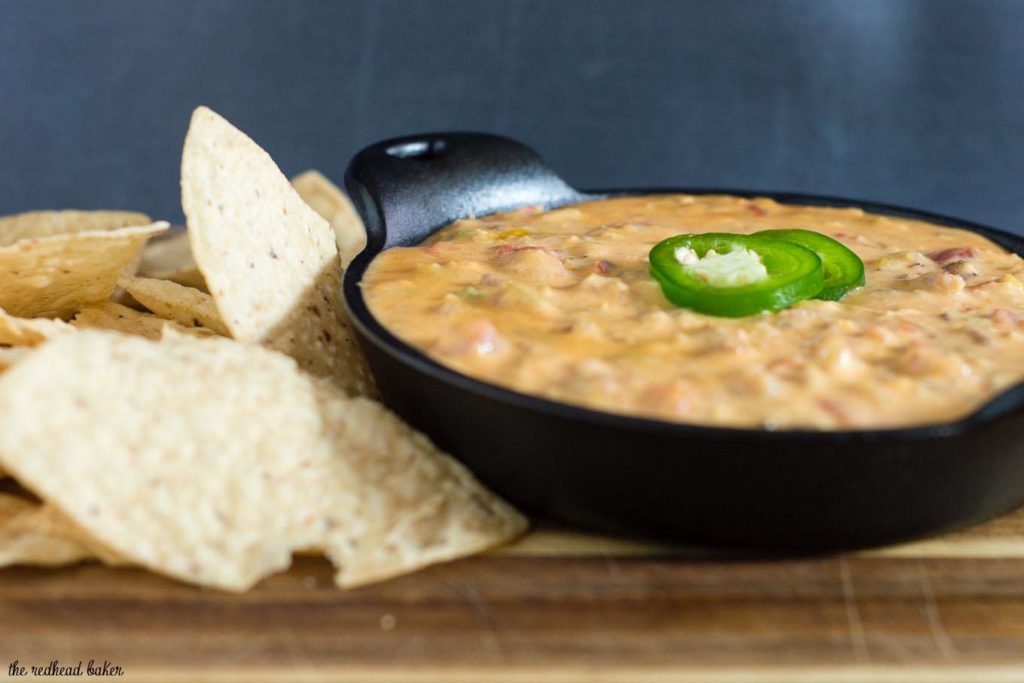 Chorizo Queso Dip {Party Appetizer} by The Redhead Baker