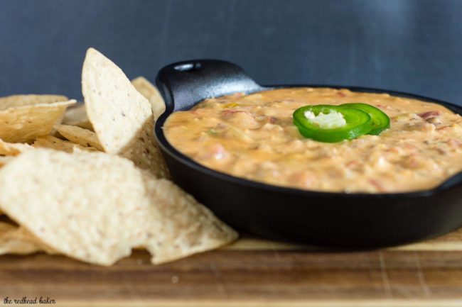 Whether it's a big game-watching party, Cinco de Mayo, or just a few friends getting together, spicy chorizo queso dip will be the hit of the party.