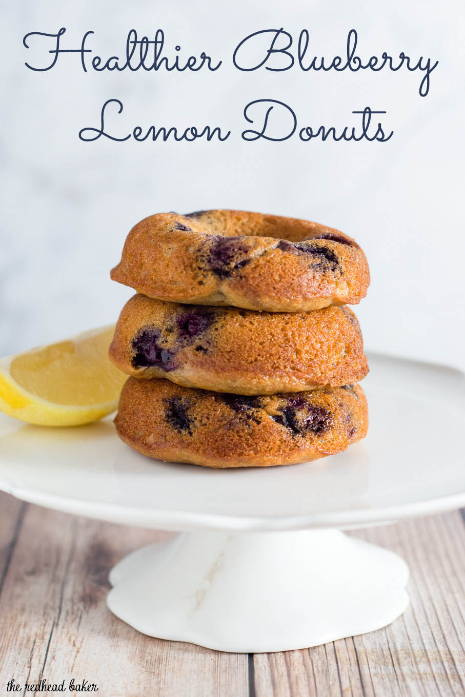 A new year often brings a resolution of eating healthier. I lightened up these blueberry lemon donuts so you can snack guilt-free!