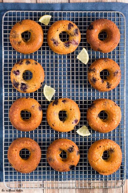 A new year often brings a resolution of eating healthier. I lightened up these blueberry lemon donuts so you can snack guilt-free!