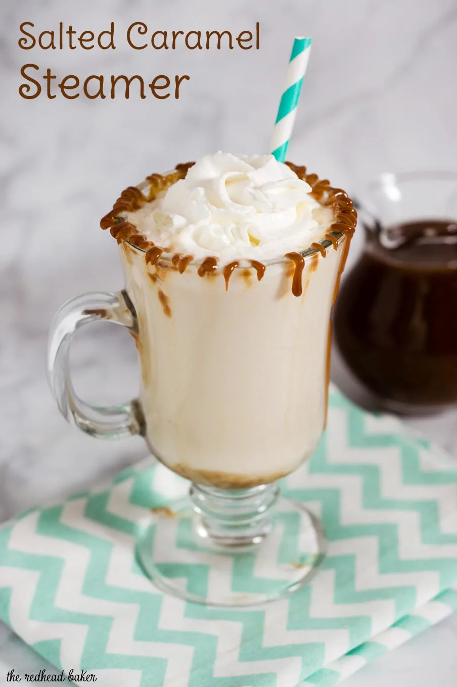 Cold winter day? Warm up with a salted caramel steamer -- warmed milk flavored with homemade salted caramel sauce. Kids and adults alike will love it!