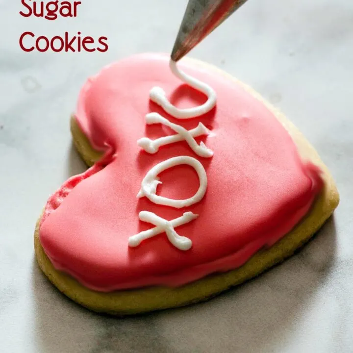 Conversation heart sugar cookies decorated with royal icing deliver your own personal message to your Valentine sweetheart!